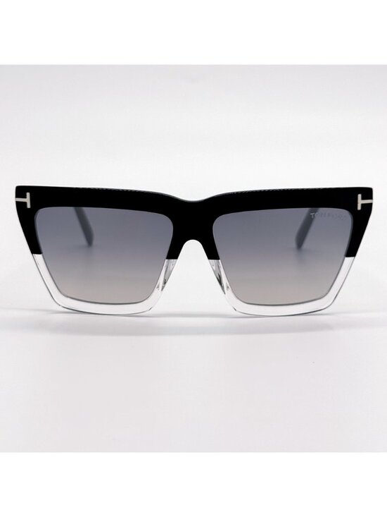 New Tom Ford Eden TF1110 05C Square Black Silver Sunglasses Authentic main image 6